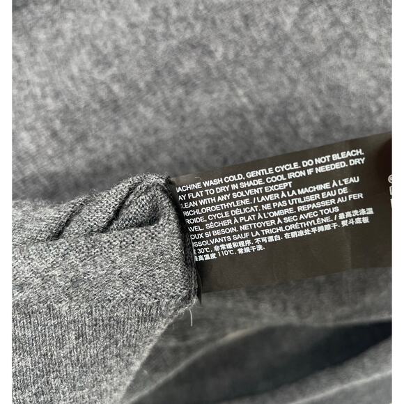 Theory Vilass Wool Blend Turtleneck Sweater Men's M Charcoal - Picture 5 of 7